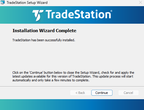 TradeStation Desktop installer